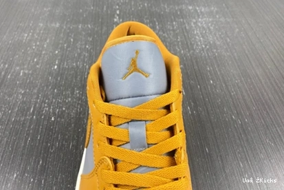 Jordan 90 DC0774- Air EyeCatching 1 Low (Women's) Cement Chutney  9217 Grey 1029